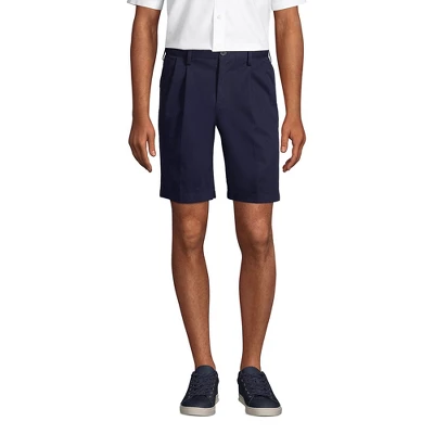 Lands' End Men's Comfort Waist Pleated 9" No Iron Chino Shorts - Image 4