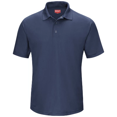 Red Kap® Men's Short Sleeve Performance Knit® Gripper-Front Polo