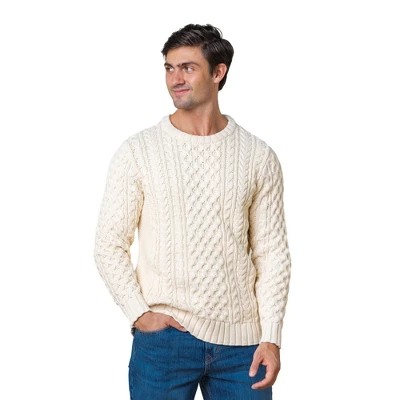 Hope & Henry Mens' Organic Cotton Fisherman Sweater - Image 7