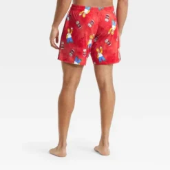 Men's The Simpsons Tie-Dye Pajama Shorts - Red
