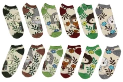 The Lord Of The Rings Adult Earth Tone And Characters Mix And Match Ankle Socks Multicoloured