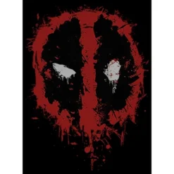 Men's Marvel Deadpool Splatter Icon Pull Over Hoodie