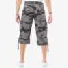X RAY Men’s Belted 18 Inch Below Knee Long Cargo Shorts