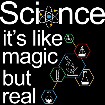 Men's Design By Humans Science - It's Not Magic But Real Science Gift By Clickbong T-Shirt