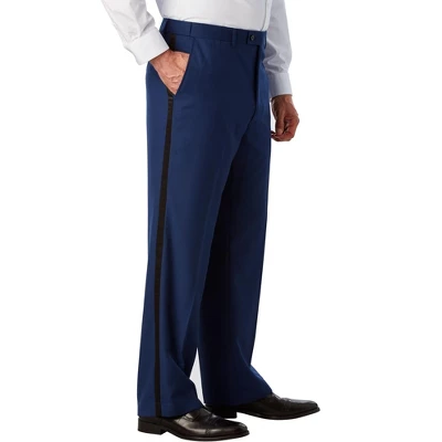 KS Signature By KingSize Men's Big & Tall Plain Front Tuxedo Pants