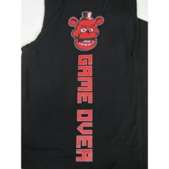 Five Nights At Freddy's Freddy Fazbear Game Over Men's Black Sleep Pajama Pants