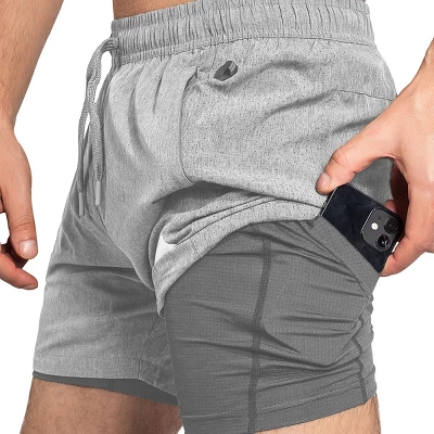 Zilpu Mens Quick Dry Athletic Performance Shorts With Zipper Pocket (5 Inch) - Image 8