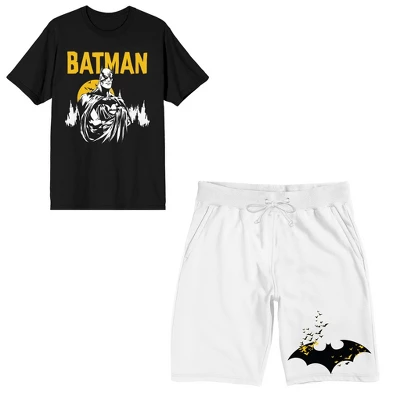 Batman Gotham City Men's Short Sleeve Shirt & Sleep Shorts Set - Image 5