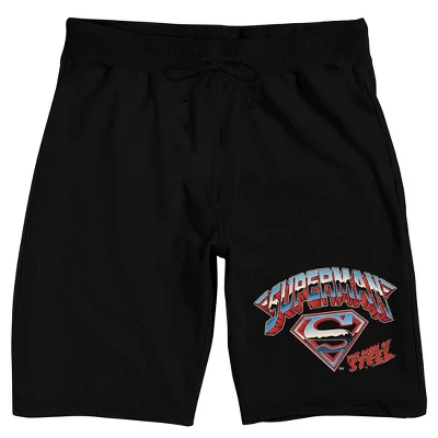 Superman Logo Men's Short Sleeve Shirt & Sleep Shorts Set - Image 4