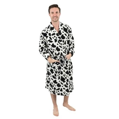 Leveret Mens Fleece Robe - Image 10
