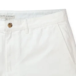 Hope & Henry Mens' Organic Cotton 9" Chino Short