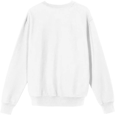 Bioworld Western Cowgirl Buttercup Men's White Graphic Crew Neck Sweatshirt - Image 2