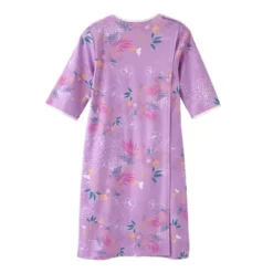 Silverts Adaptive Shoulder Snap Nightgown, Floral