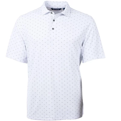 Cutter & Buck Virtue Eco Pique Tile Print Recycled Mens Polo Shirt - Image 3