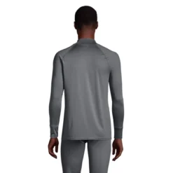 Lands' End Men's Stretch Thermaskin Long Underwear Mock Neck Base Layer
