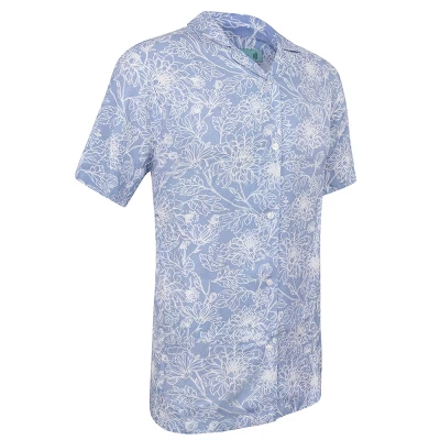 Mio Marino Mens Casual Button-Down Hawaiian Short Sleeve Shirt - Image 7