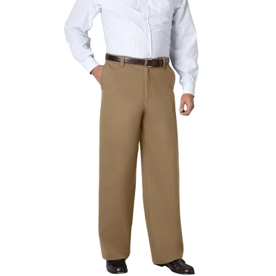 KingSize Men's Big & Tall WRINKLE-FREE PANTS WITH EXPANDABLE WAIST, WIDE LEG - Image 3