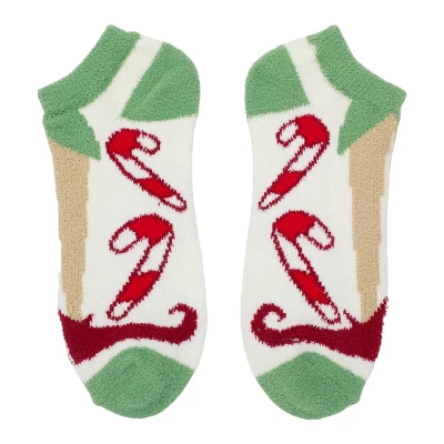 Adult Elf Movie Ankle Socks 3-Pack - Festive Loungewear For Elf Enthusiasts