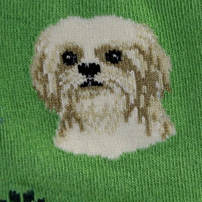 Novelty Socks 15.25" Tan Shih Tzu Socks Premium Quality E & S Pet - Socks - Image 2