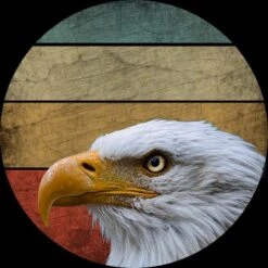 Men's Design By Humans Vintage Eagle Watching By Punsalan Tank Top