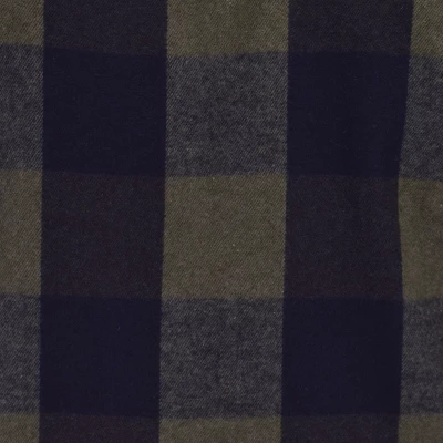 Burnside Men's Modern Fit Army Green Flannel Shirt - Image 2