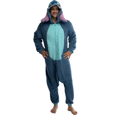 Disney Lilo & Stitch Unisex Adult Stitch Kigurumi Cosplay Costume Fleece Union Suit - Image 5