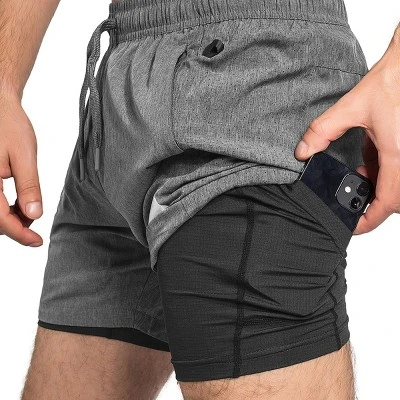 Zilpu Mens Quick Dry Athletic Performance Shorts With Zipper Pocket (5 Inch) - Image 6