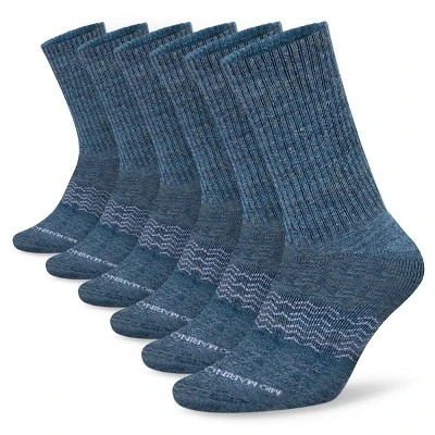 Men's Moisture Control Athletic Crew Socks 6 Pack - Mio Marino - Image 5