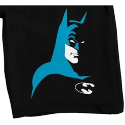 Batman Cartoon Profile Men's Black Sleep Pajama Shorts