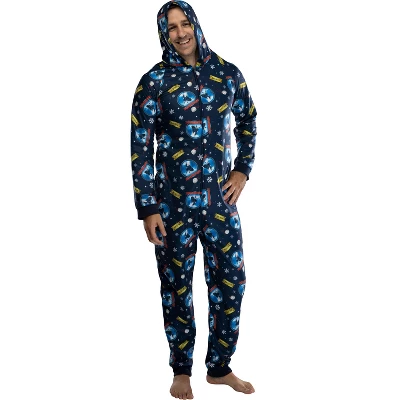 Polar Express Adult Believe Hooded One-Piece Footless Sleeper Union Suit - Image 3