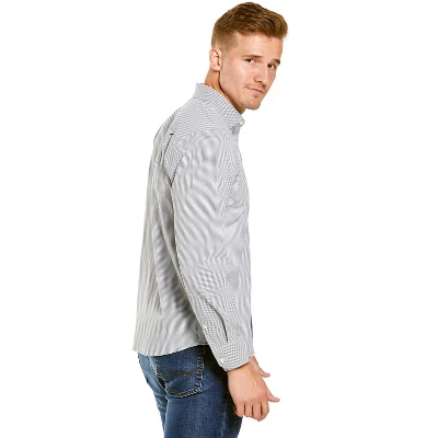 Storm Creek Men's Windowpane Influcencer Eco Woven Long Sleeve Shirt - Image 3