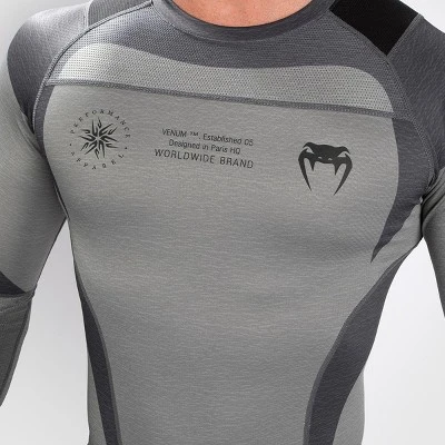 Venum Stone Long Sleeve Rashguard - Mineral Green - Image 3