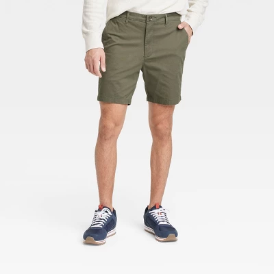 Men's Every Wear 7" Slim Fit Flat Front Chino Shorts - Goodfellow & Co™ - Image 4