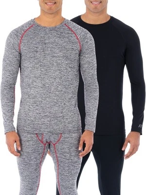 Russell Men's L2 Performance Baselayer Thermal Underwear Shirt, 2 Pack Bundle - Image 4