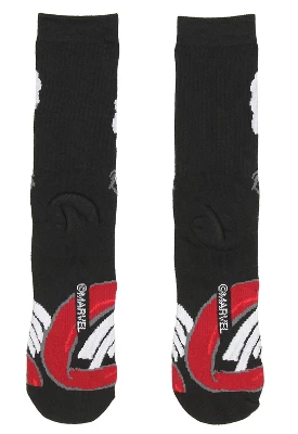 Marvel Venom Adult Character Savage Symbiote 1 Pair Crew Socks Black - Image 2