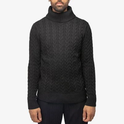 X RAY Men's Cable Knit Roll Neck Sweater(Available In Big & Tall) - Image 5