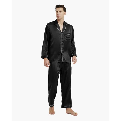 Mommesilk Piped Silk Pajamas For Men - Image 8