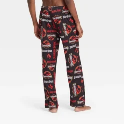 Men's Jurassic Park Jack Skellington Lounge Pajama Pants - Black
