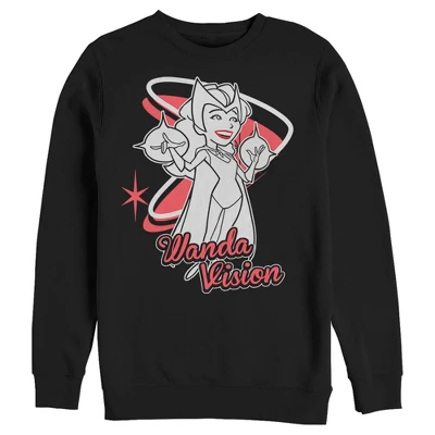 Men's Marvel WandaVision Animated Wanda Sweatshirt - Image 3