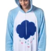 Care Bears Adult Unisex Hooded Fleece Union Suit Costume Cosplay