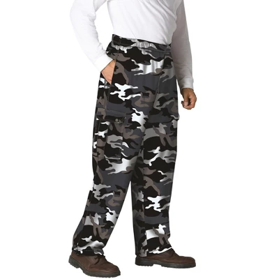 KingSize Men's Big & Tall Thermal Waffle-Lined Cargo Pants - Image 7