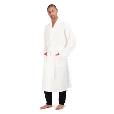Hanes Premium Men's Solid Waffle Robe - One Size Fits Most - Image 2