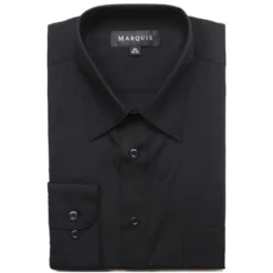 Classic Regular Fit Long Sleeve Point Collar Dress Shirt