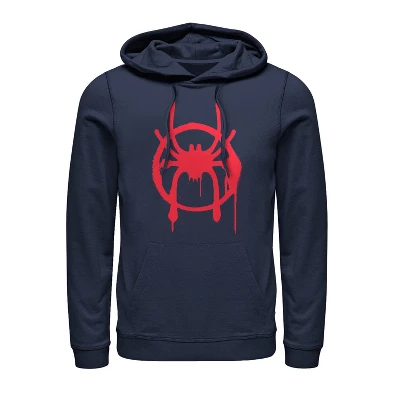 Men's Marvel Spider-Man: Into The Spider-Verse Symbol Pull Over Hoodie - Image 4