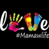 Men's Design By Humans Love Hands And Feet #Mamawlife By Chos Tank Top