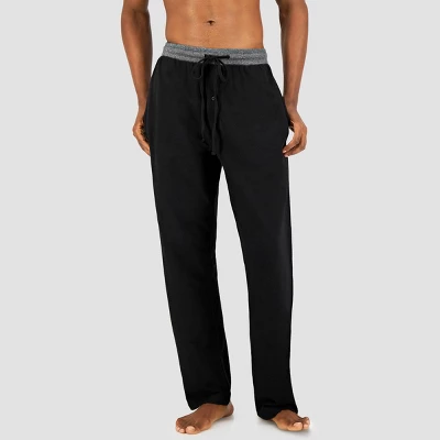 Hanes Premium Men's Striped Long Sleeve Pajama Set - Image 4