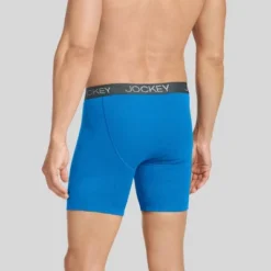 Jockey Generation™ Men's Stay New Magnolia Leaves Boxer Briefs 3pk - Blue