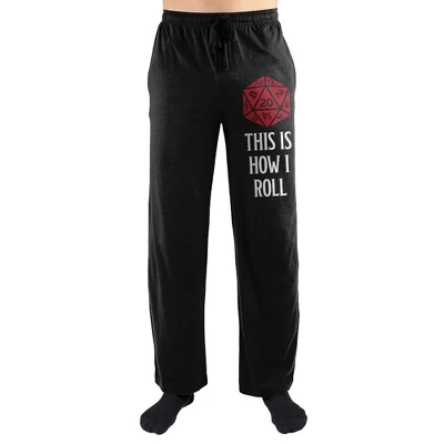 Mens Dungeons And Dragons Black Pajamas Dungeons And Dragons Sleep Pajama Pants - Image 3