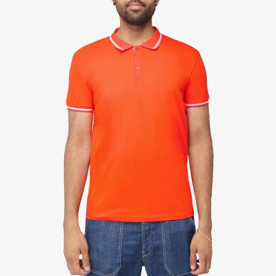 X RAY Men's Basic Short Sleeve Tipped Polo - Image 7