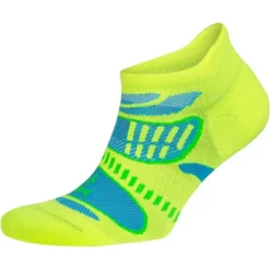 Balega UltraLight No Show Running Socks - Neon Lime/Ethereal Blue